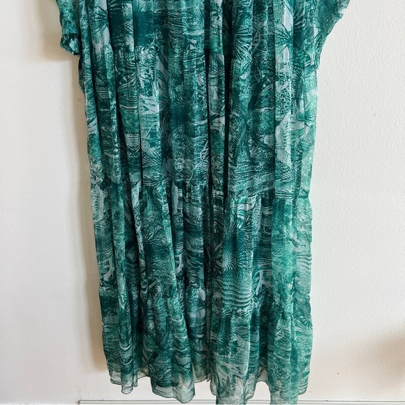 Eywasouls Malibu Cora Maxi Dress Caftan In Botanical Green size M/L - Picture 8 of 8